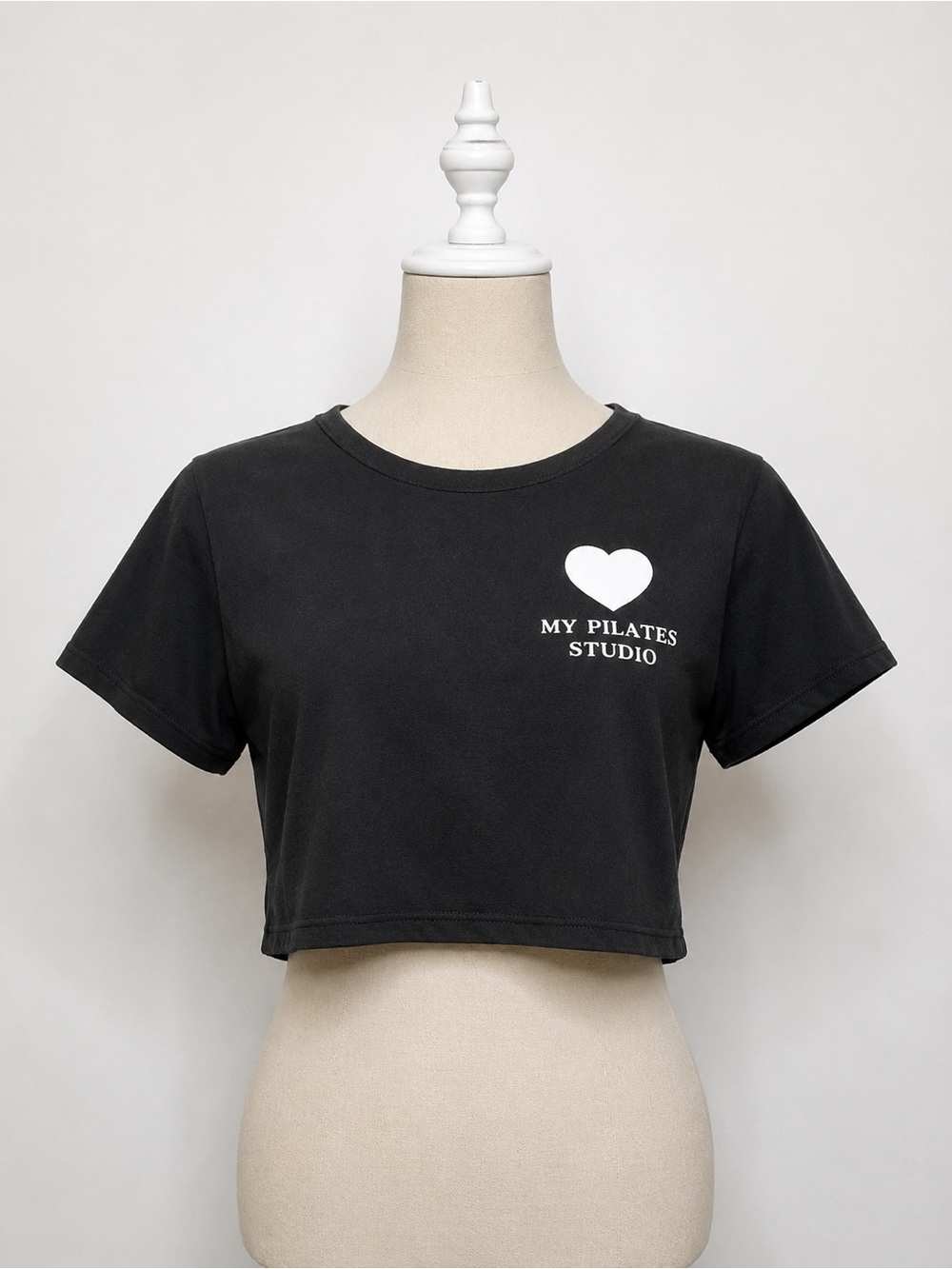 My Pilates Studio Cropped Graphic Tee – Black